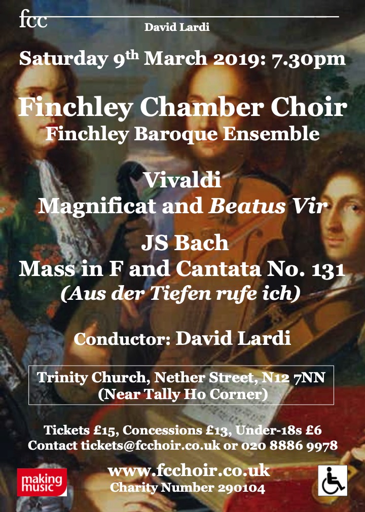 Poster for concert on 