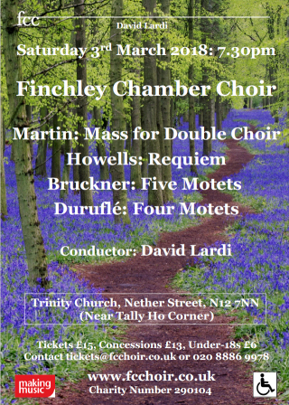 Thumbnail poster for concert on Saturday March 3 2018