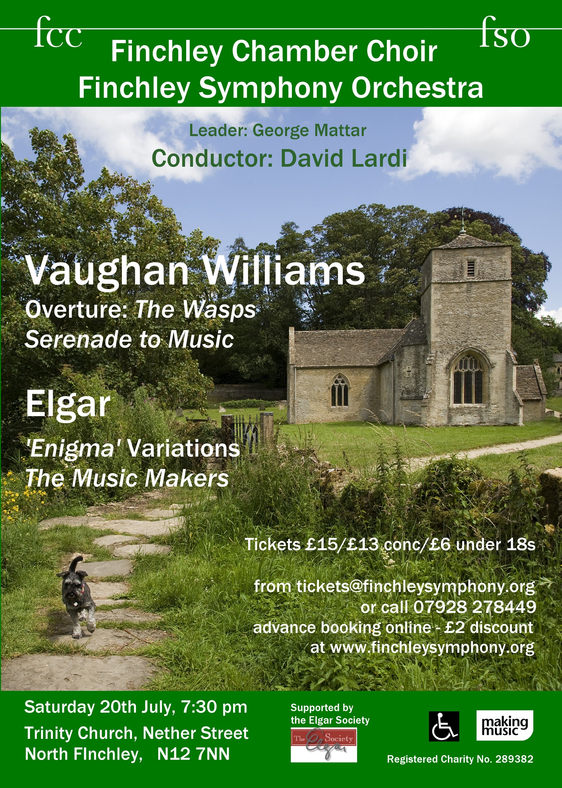 Poster for concert on 