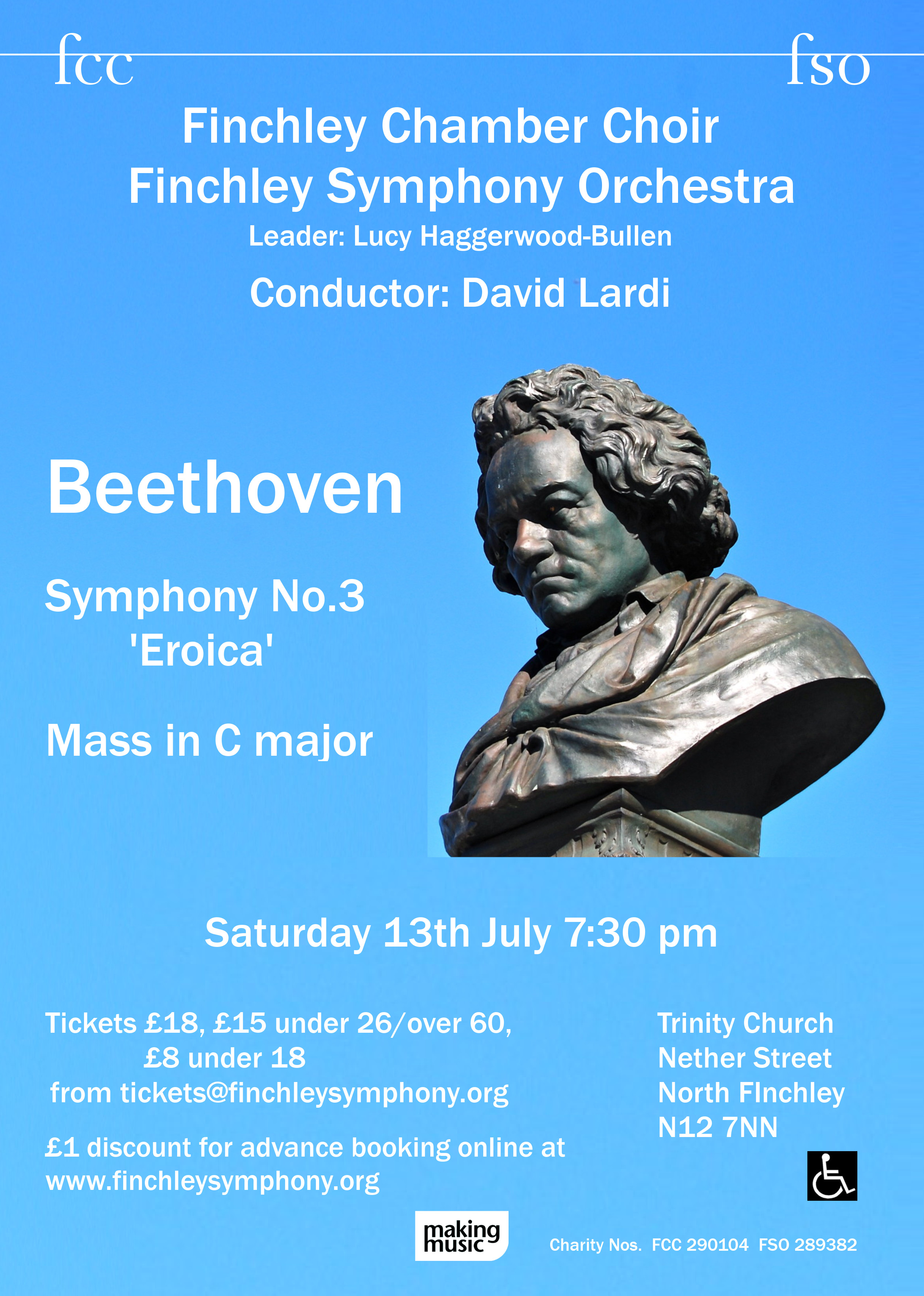 Poster for concert on 
