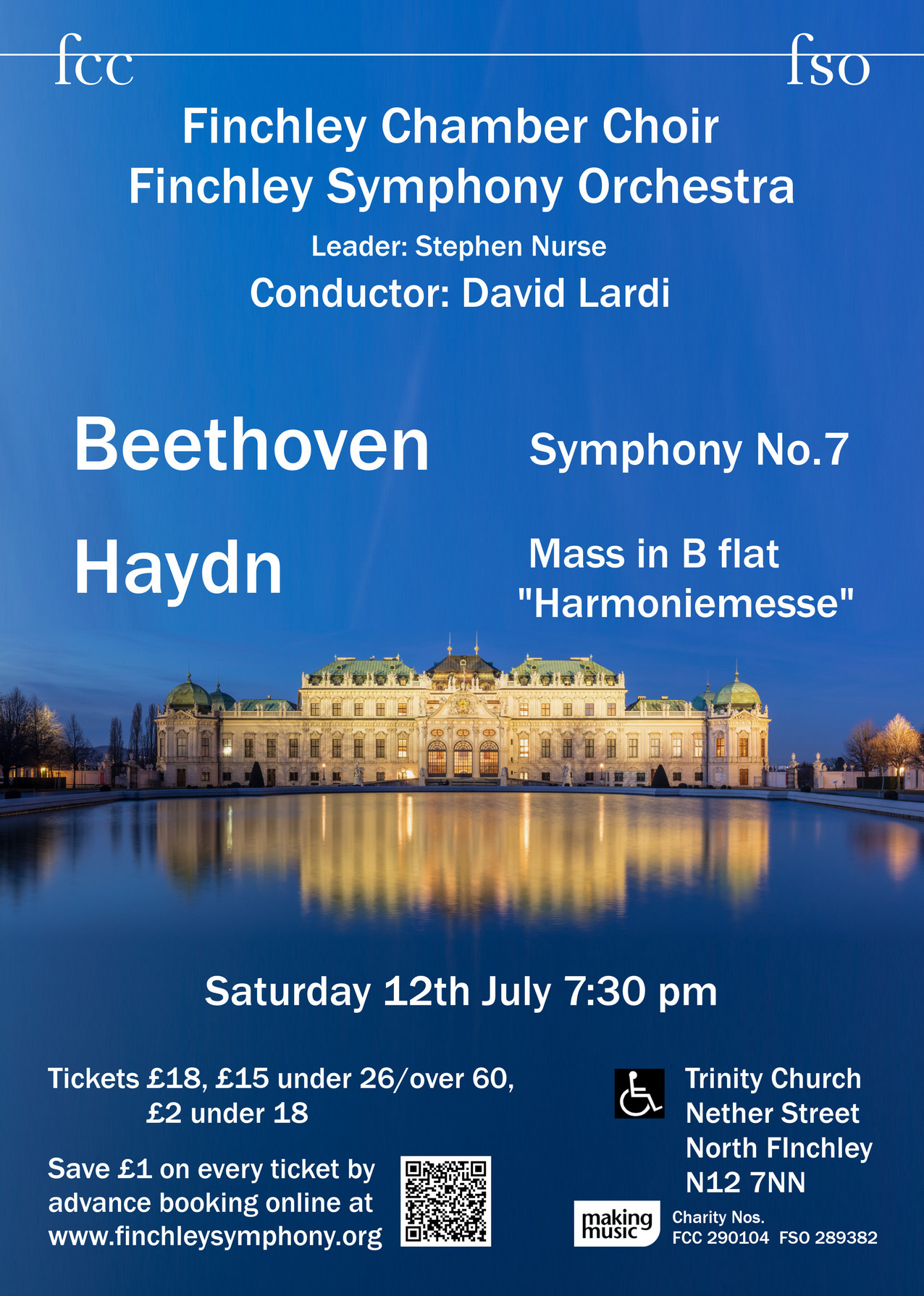 Poster for concert on 