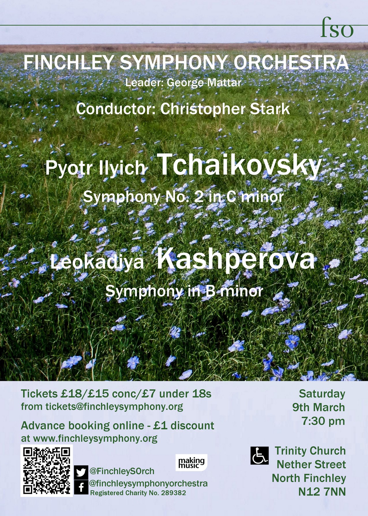 Poster for concert on 