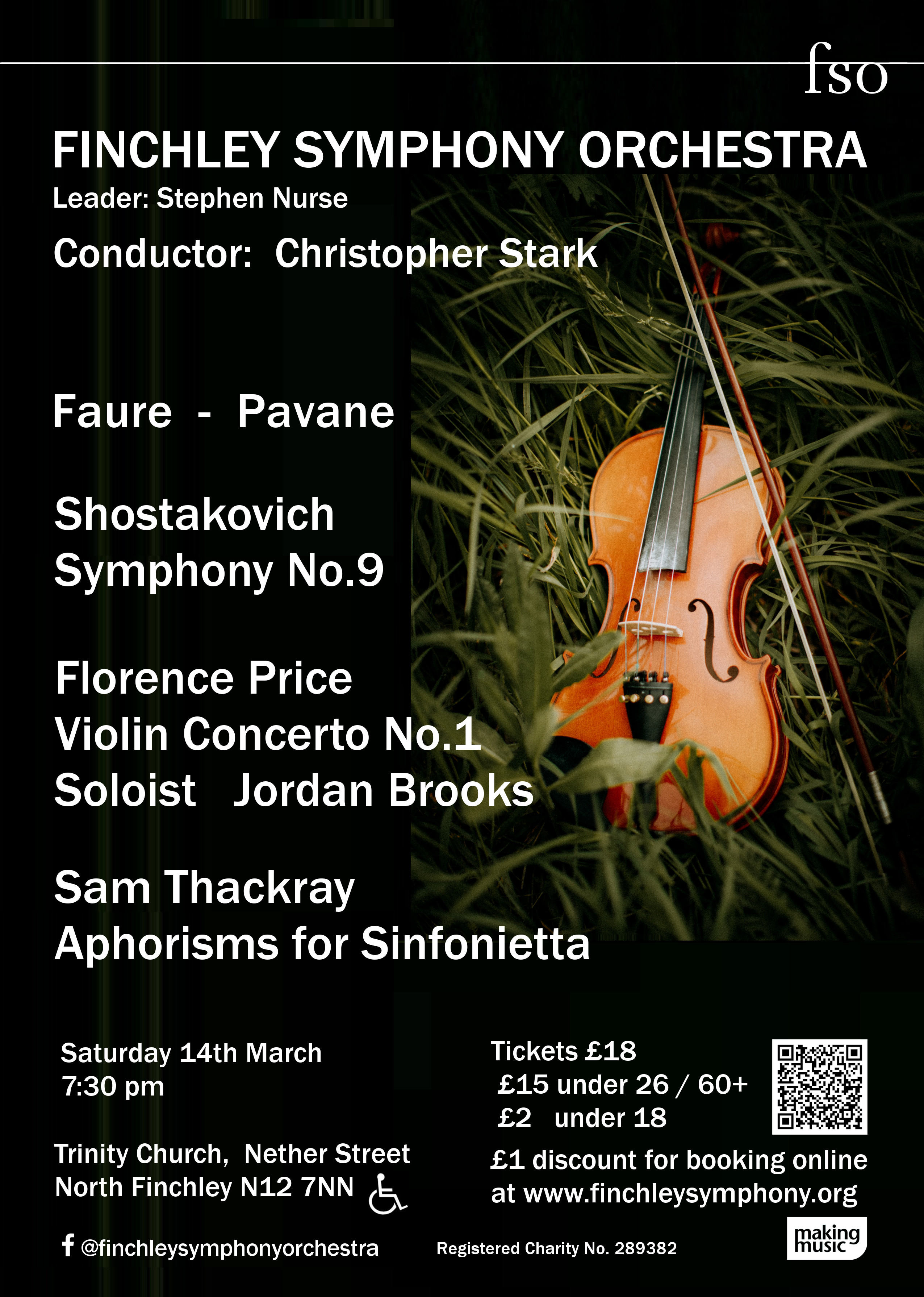 Poster for concert on 