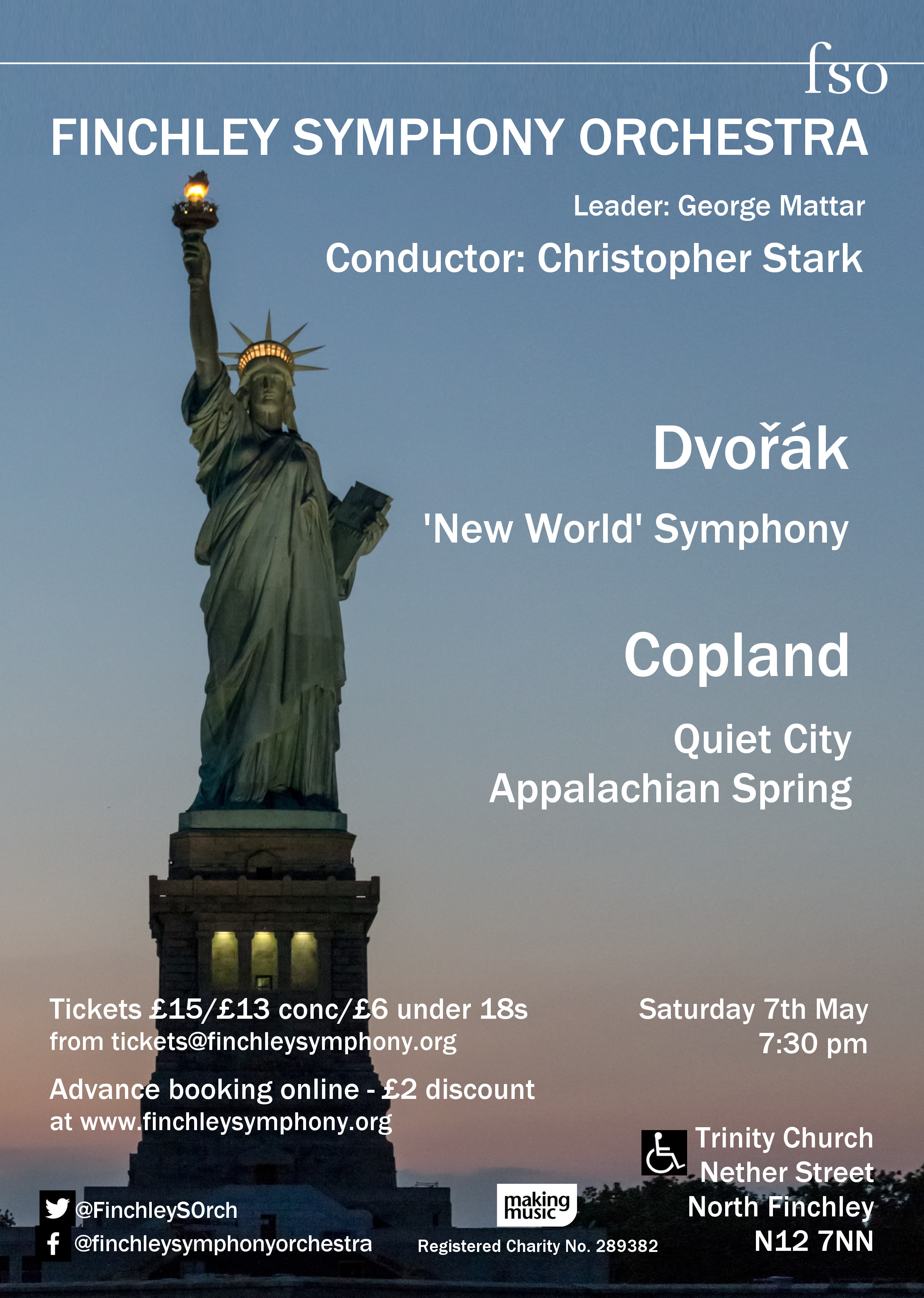 Poster for concert on 