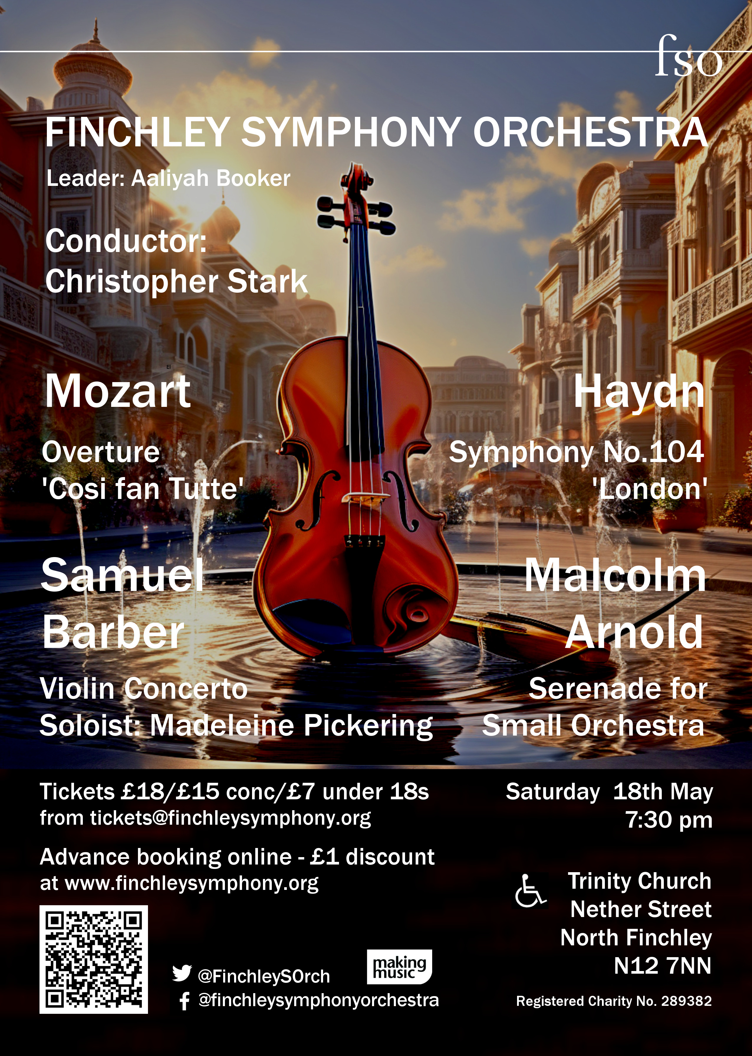 Poster for concert on 