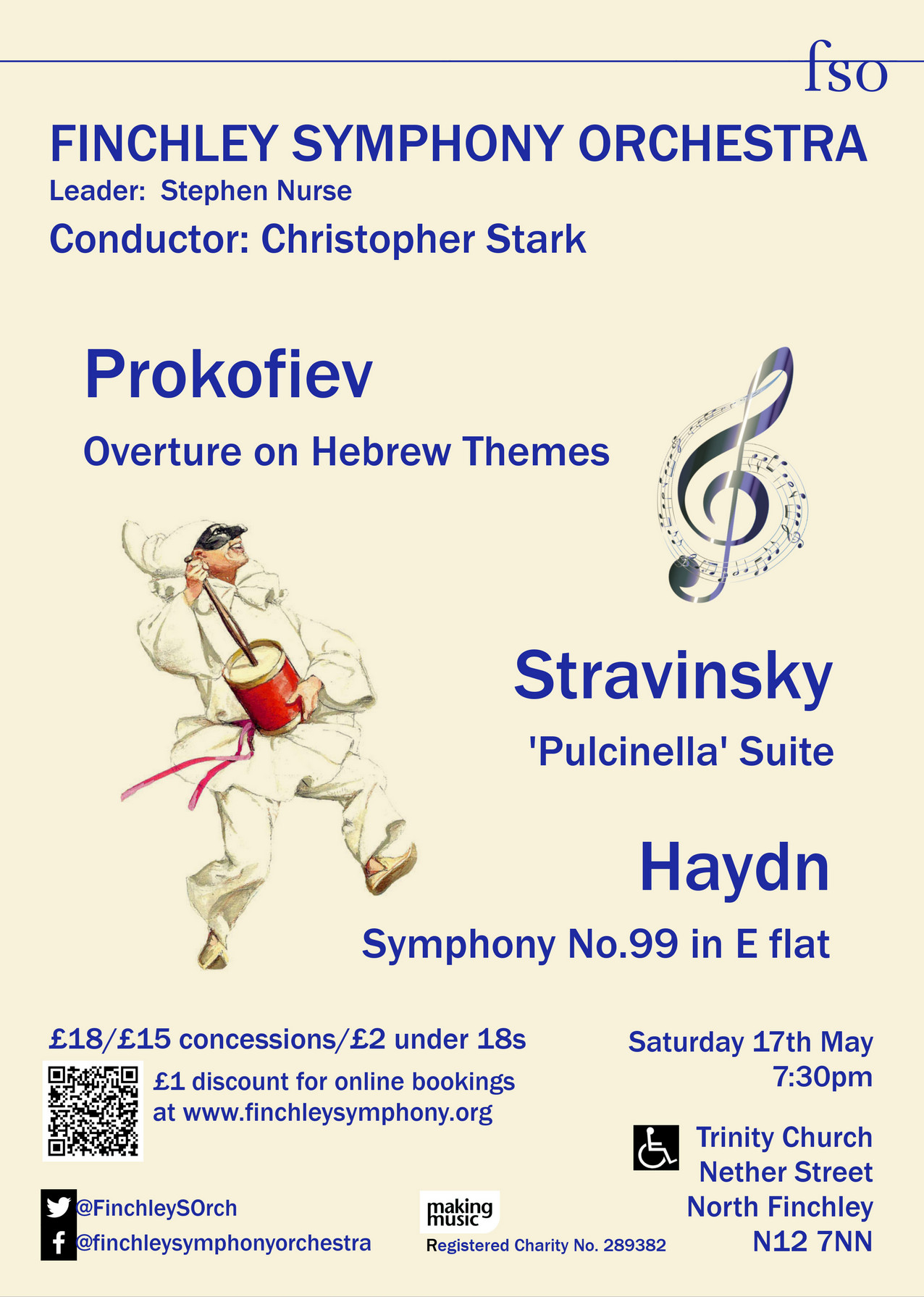 Poster for concert on 