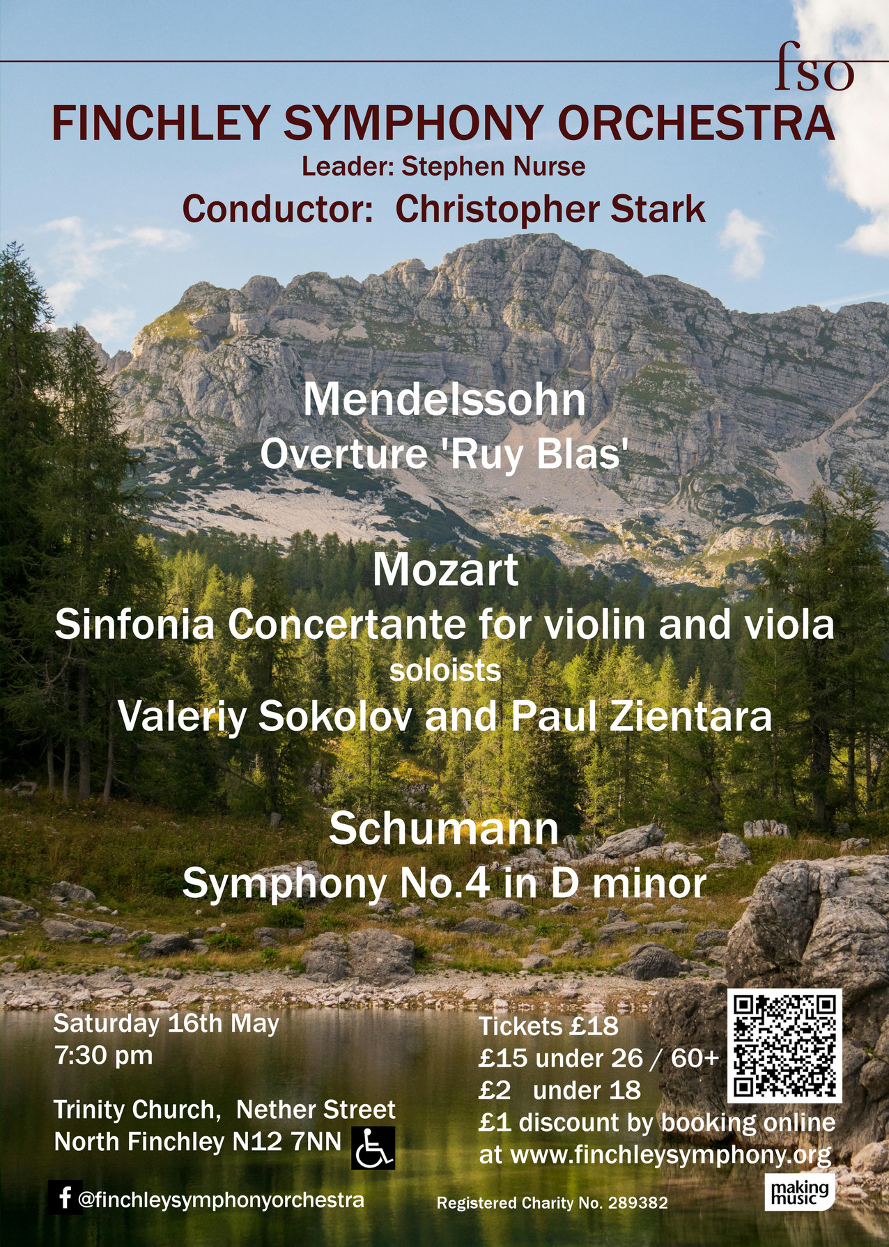 Poster for concert on 